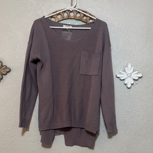 Andree Sweaters - Andree Women's Gray Crew Neck Sweater